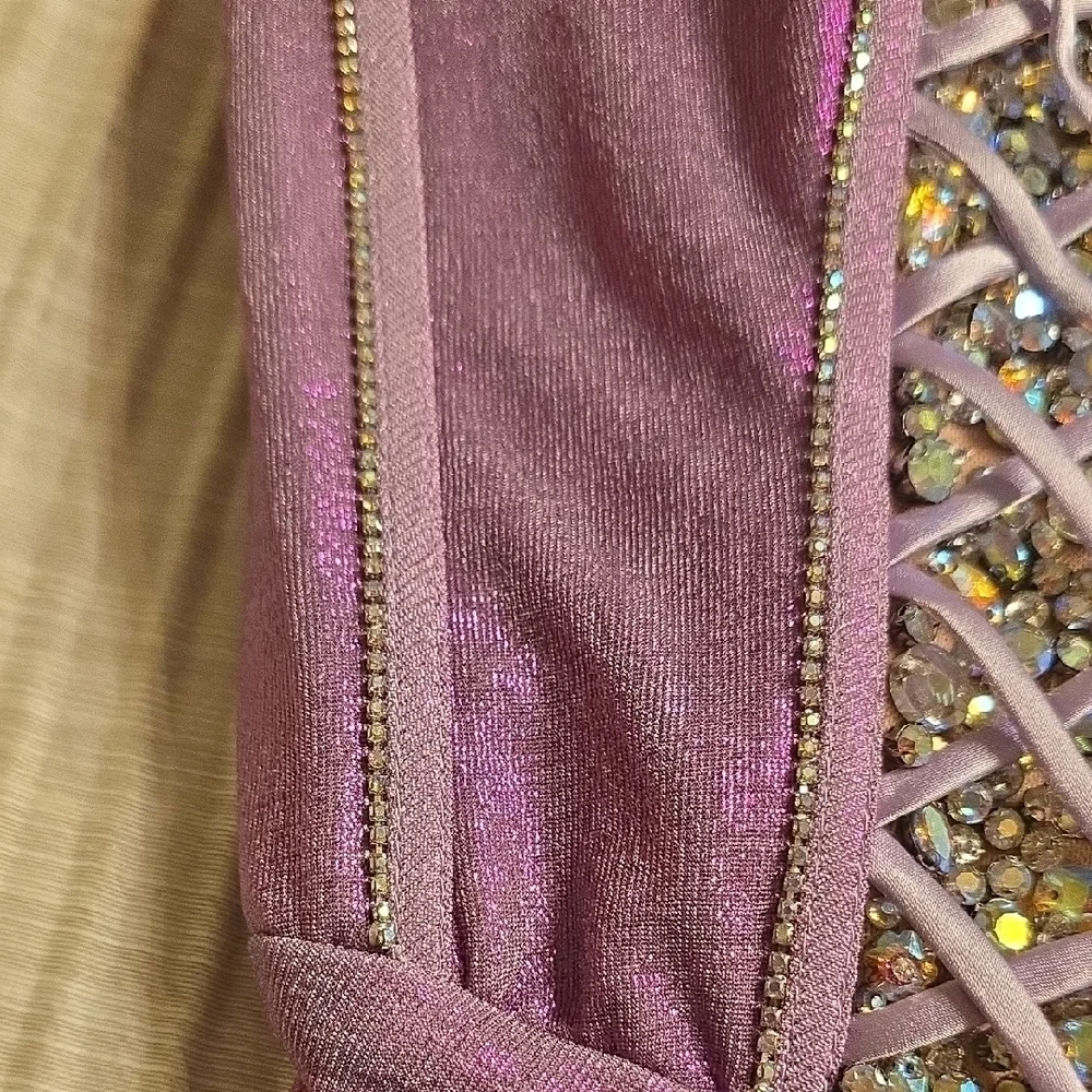 Jovani Luxury Strapless Lilac Gown Size 2 Prom, Wedding, Formal